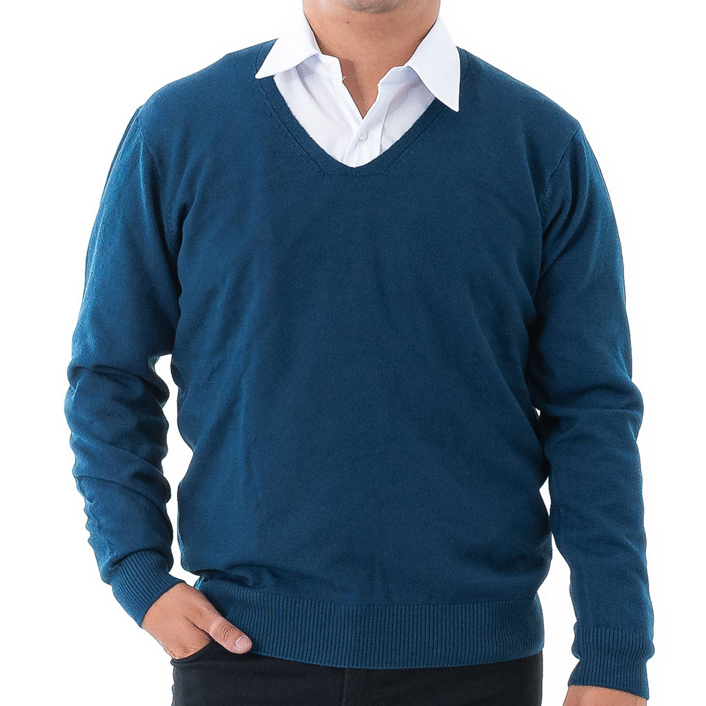 Sweater Escote en V Hombre